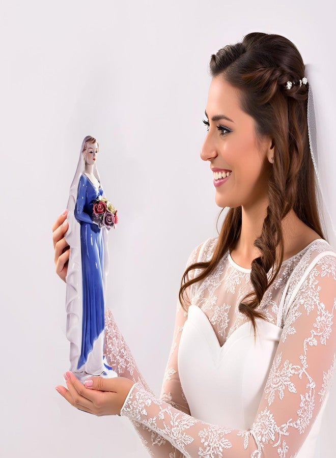 MTME Porcelain Figurine, Lady with Flowers, Memorabilia, Wedding Gifts, Statue Home Decor (You are The Best) - Image 2